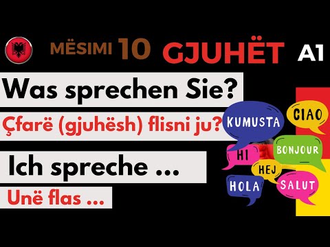 Mësimi 10. Gjuhët në gjermanischt.Was sprechen Sie? Ich spreche ...