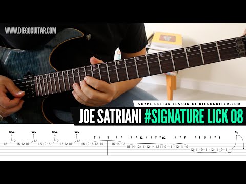 Joe Satriani Signature Lick 08 E Pentatonic Dorian Bending Legato