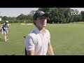 Tom Holland playing golf on September 8,2021