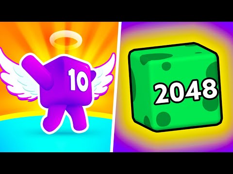 Level Up Numbers vs Merge Jump - Max Level Gameplay Number Game 2048