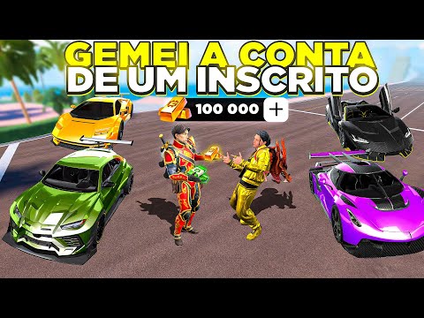 GEMANDO A CONTA DE UM INSCRITO 🤑ELE FICOU MUITO RICO NO FLEX CITY