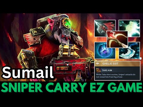 Sumail [Sniper] Mid Carry Epic Play Godlike Kill Dota 2