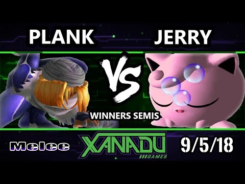S@X 266 SSBM - EBM | Jerry (Jigglypuff) Vs.  Plank (Sheik, Fox, Dr. Mario) Smash Melee Winners Semis