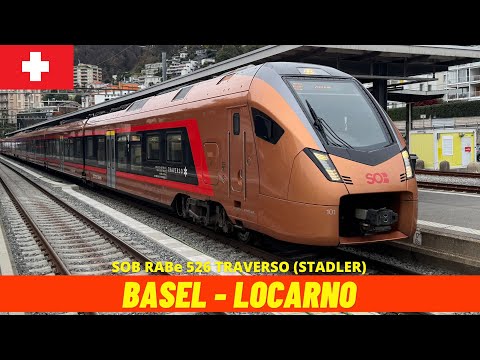 Cab Ride Treno Gottardo Basel → Locarno (SOB, Switzerland, November 2025) train driver's view 4K