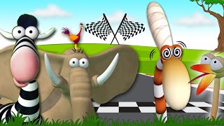 Download lagu Gazoon | Animal Race In The Jungle | Funny Cartoon For Kids mp3