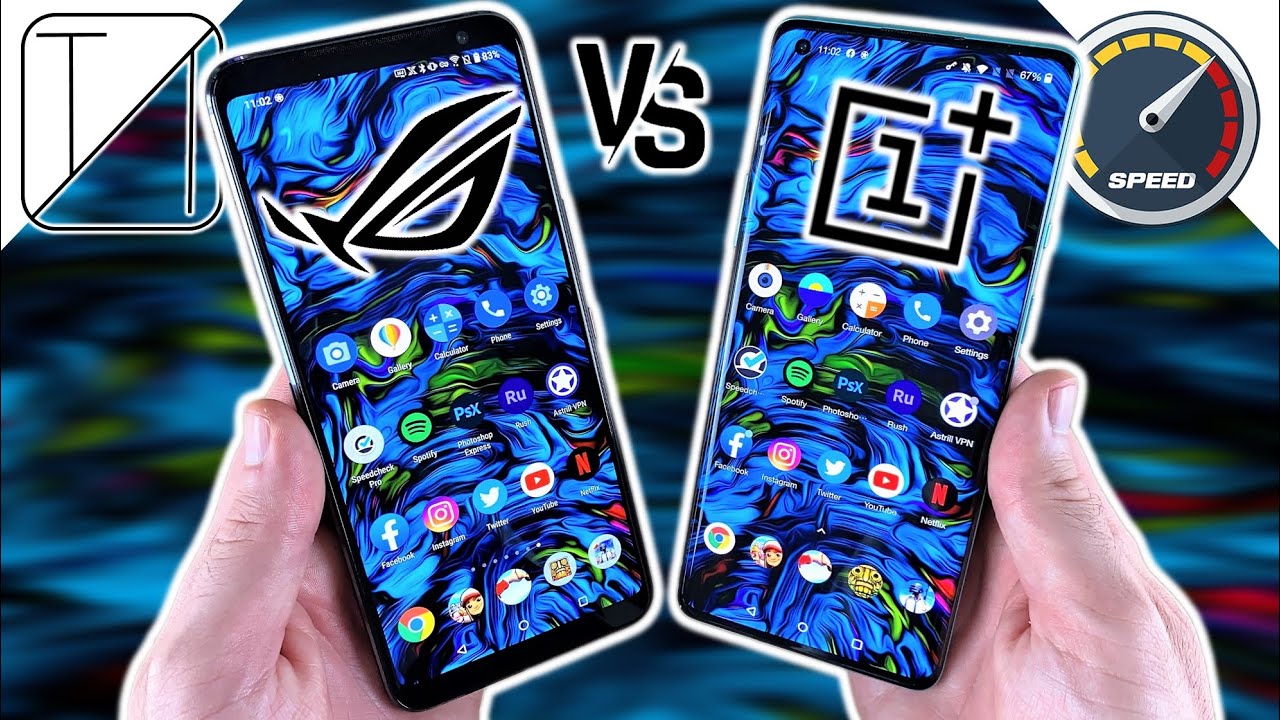 Asus ROG Phone 3 vs OnePlus 8 Pro Speed Test