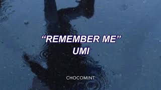 ★和訳★Remember me - UMI