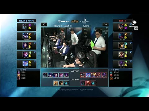 NJE vs SKT Game 1 Highlights (Champions Korea Summer 2015)