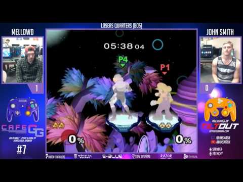 Cafe GG #7 SSBM - MellowD (Mario) vs John Smith (Sheik) Loser's Quarters