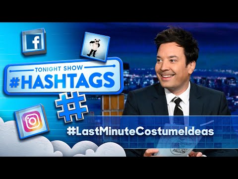 Hashtags: #LastMinuteCostumeIdeas | The Tonight Show Starring Jimmy Fallon
