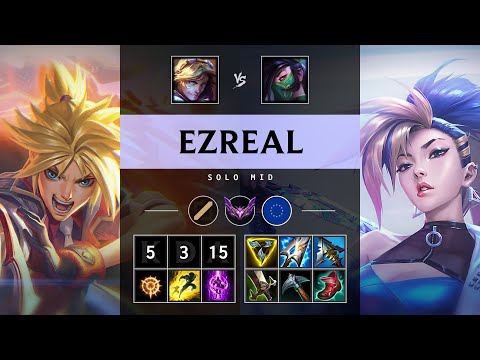 Ezreal Mid vs Akali: Rampage - EUW Master Patch 14.24