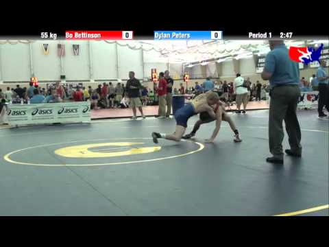 Bo Bettinson vs. Dylan Peters at 2013 ASICS University Nationals - FS
