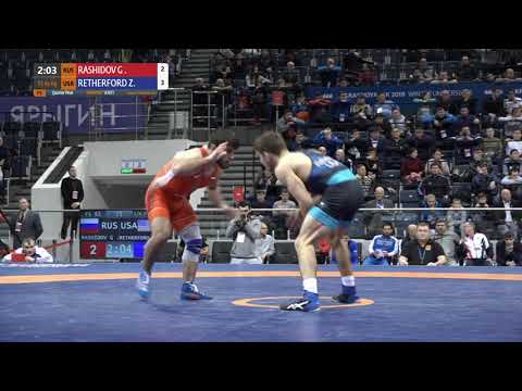 1/4 FS - 65 kg: G. RASHIDOV (RUS) v. Zain Retherford (USA)