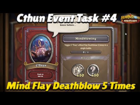 C'thun Event Task #4: Trigger Mind Flayer Deathblow 5 Times - Hearthstone Mercenaries Guide