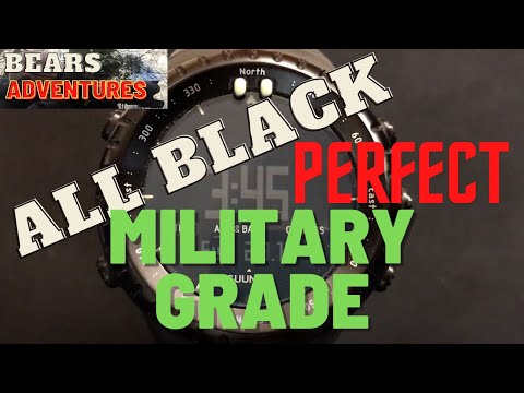 Suunto Core All Black Watch. Military grade vs Omega Seamaster Pro. Unboxing and setup.