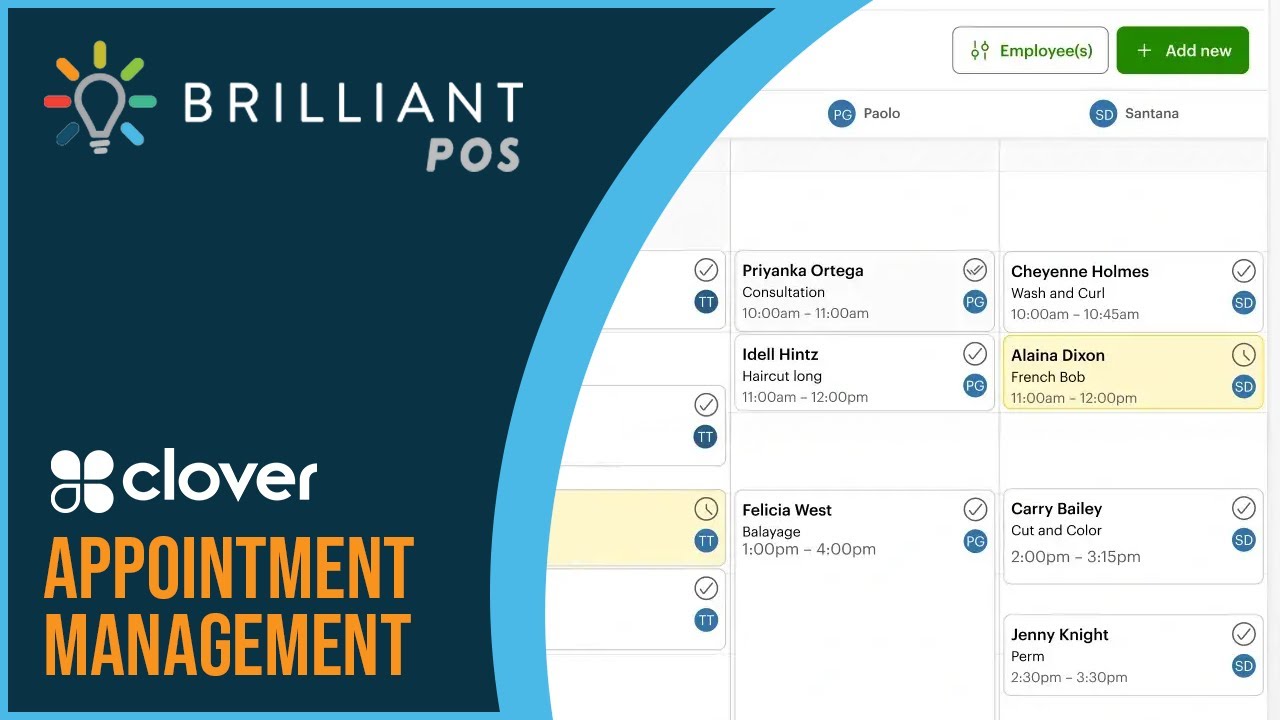 How to Add Appointments from the Clover Dashboard Brilliant POS