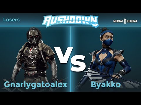 Rushdown 27 - Gnarlygatoalex (Kabal) vs Byakko (Kitana) Losers  - MK11