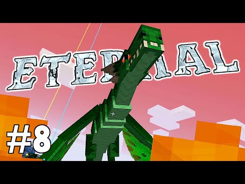 MC Eternal Modpack Part 8 - Insane Emerald Dragon Battle And Massive Shuriken Damage Upgrade
