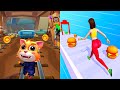 Twerk Race 3d VS Cat Runner All Level Speed Run Gameplay Ep7