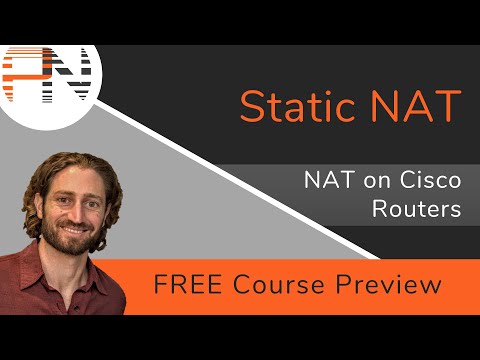 Static NAT -- Configuration and Verification -- NAT on Cisco IOS Routers (FREE Course Preview)