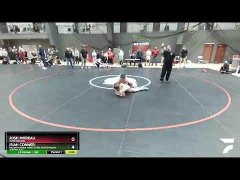 195 Lbs Quarterfinal - Josh Moreau, Washington Vs Isiah Conner, Mountainside Wrestling Club (Youth
