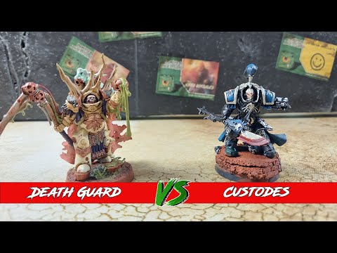 Custodes v Death Guard - 10th edition Warhammer 40k Battle Report