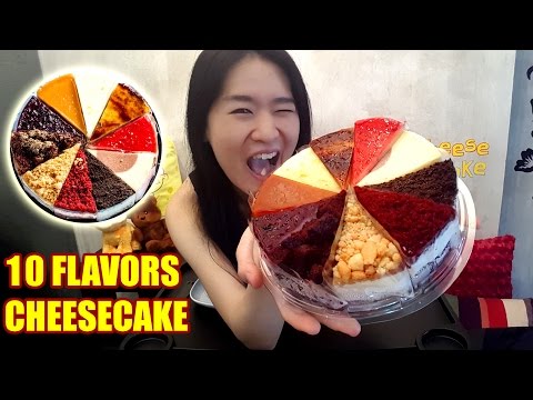 [MUKBANG] Cheesecake with 10 Flavors!! Video