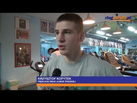 Krzysztof Kopytek przed walką z Łukaszem Janikiem