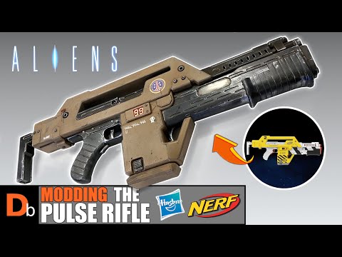 Unboxing and Modding the Nerf ALIENS Pulse Rifle from Hasbro