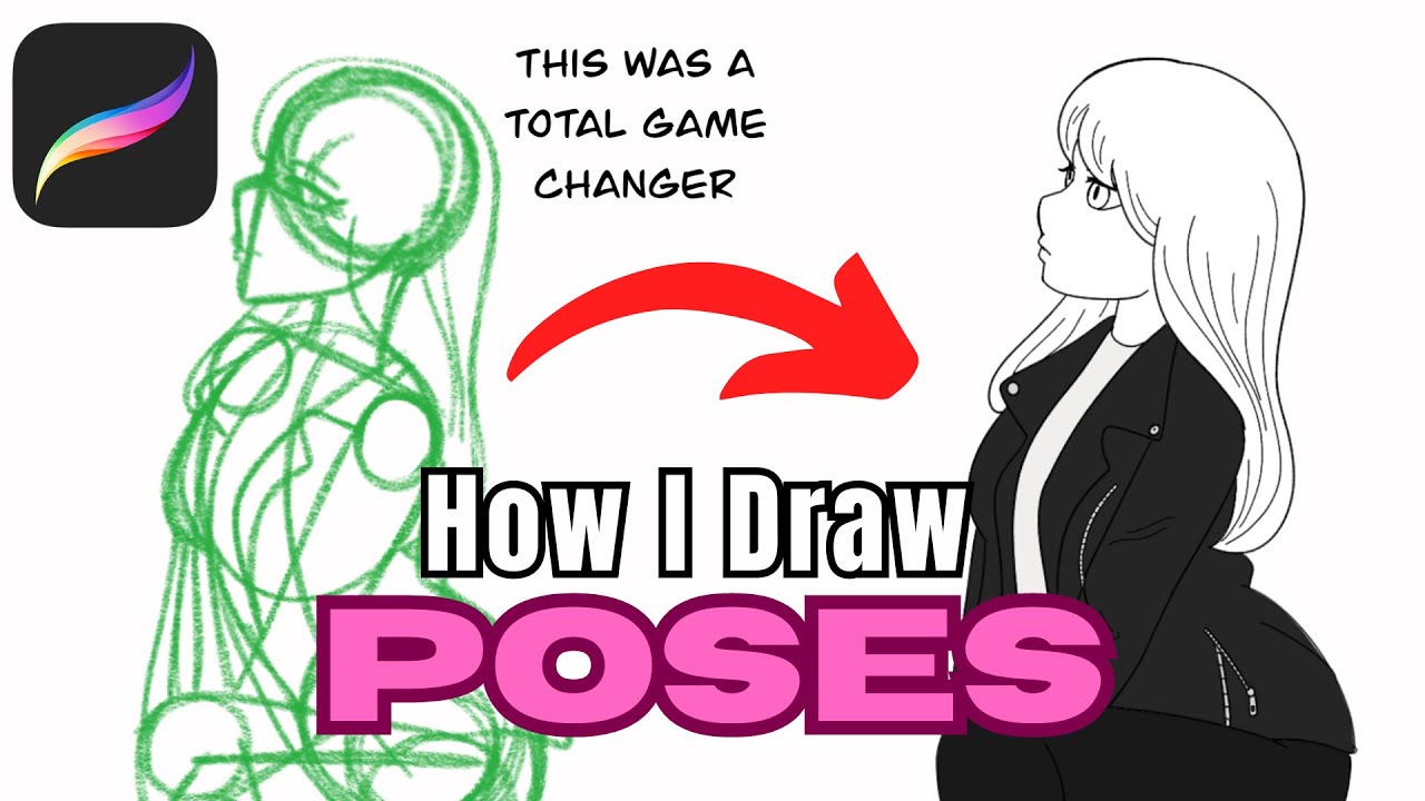 How I Draw Poses, Dynamically! | Beginners Tutorial using Procreate