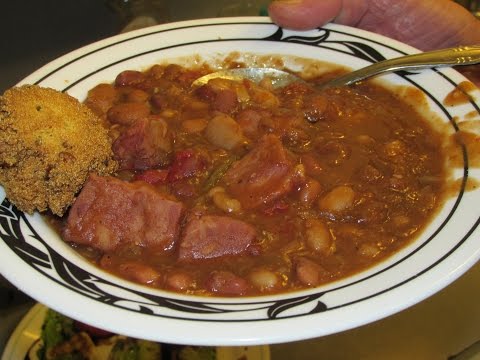 Cajun Ham Bean Soup & Caprese Salad