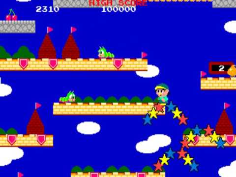 Jumping ~1989 Rainbow Islands bootleg~ Arcade MAME jumping