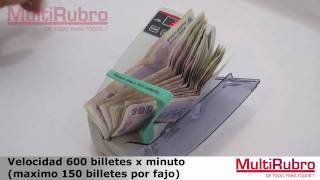 Vídeo de CONTADORA DE BILLETES DASA C60 PORTATIL
