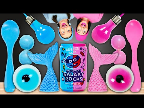 Pink vs Blue Food  Mukbang  by Pico Pocky