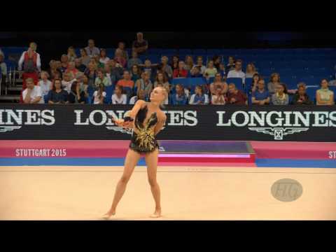 Cassandra PETTERSSON (SWE) 2015 Rhythmic Worlds Stuttgart - Qualifications Clubs