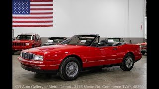 Video Thumbnail for 1990 Cadillac Allante