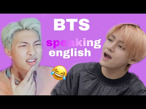 BTS SPEAKING  ENGLISH