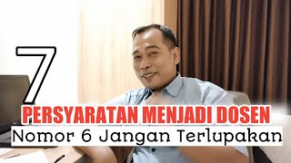Download lagu PERSYARATAN MENJADI DOSEN | DOSEN MUDA mp3