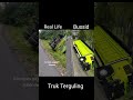 Truk Terguling Masuk Jurang Bussid VS Real Life Shorts