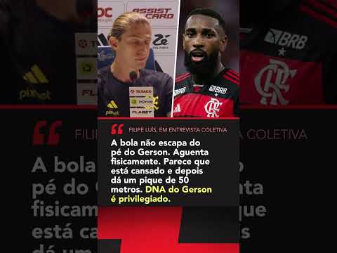 Filipe Luís fez questão de exaltar Gerson após Flamengo x Atlético-MG #shorts