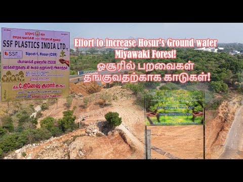 Effort to increase Hosur Ground water - Miyawaki Forest, ஓசூரில் பறவைகள் தங்குவதற்காக காடுகள்!