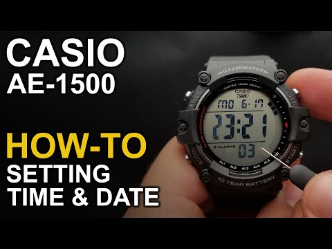 Casio AE-1500 - Setting time and date - Module 3502