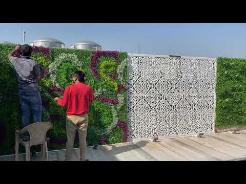Artificial Green Wall Tiles