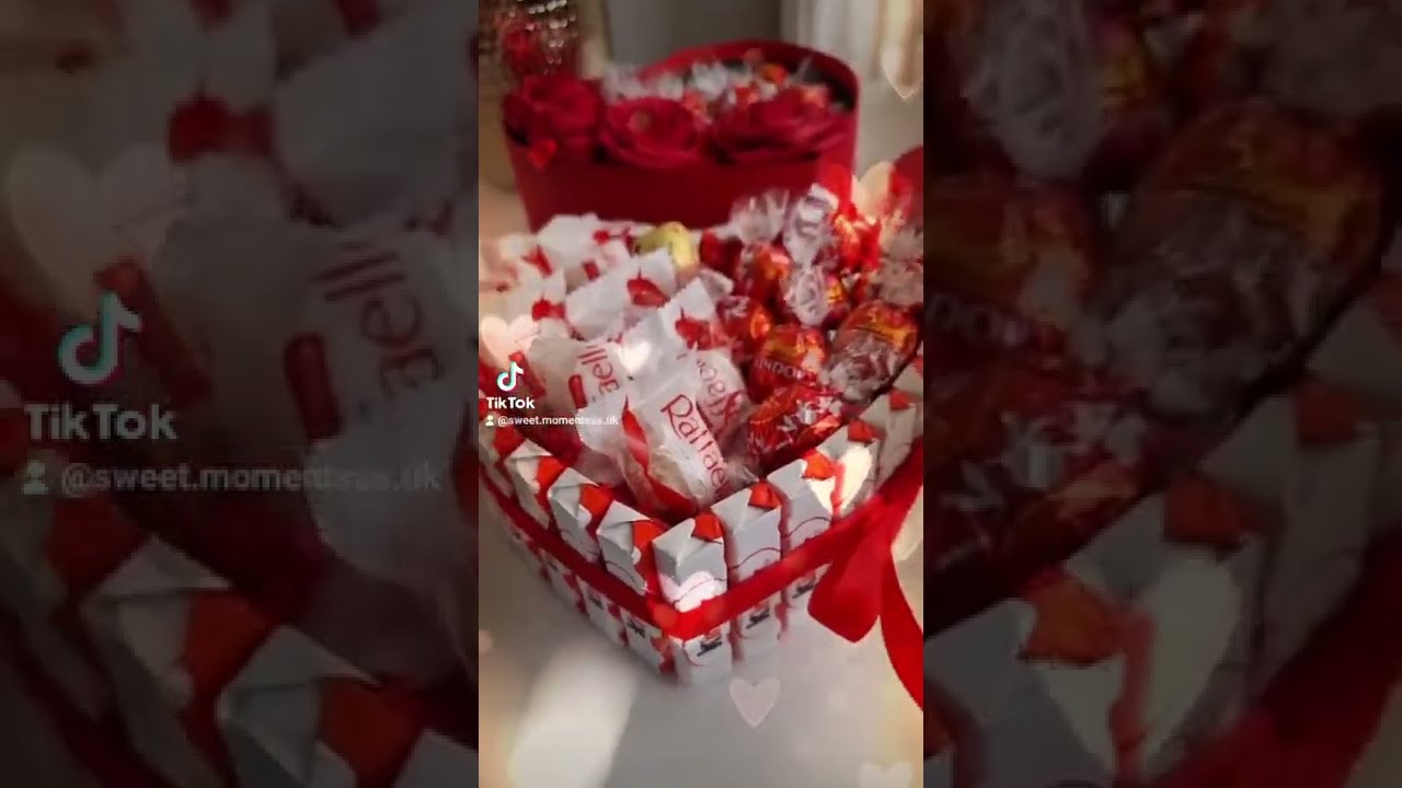 Luxury Kinder Chocolate Heart Gift Box,  Lindor, Rafaello Valentine's Day Present