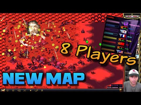 🤯 Insane Red Alert 2 Free-For-All! New 8-Player Funny Big Map - Total Mayhem! 💥