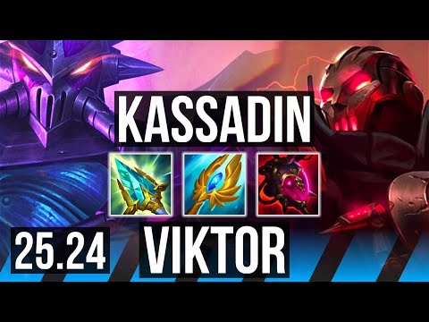KASSADIN vs VIKTOR (MID) | Perfect KDA: 17/0/10, 46K damage | KR Master | 25.24