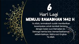 Download lagu 6 Hari Menuju Ramadhan 1442 H || Menghitung Mundur Ramadhan 2021 mp3