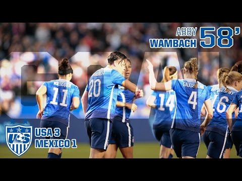 WNT vs. Mexico: Abby Wambach First Goal - May 17, 2015