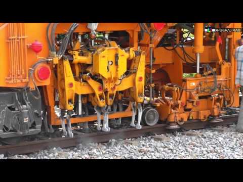 Indian railways plasser tamper and stabiliser machines at wo...