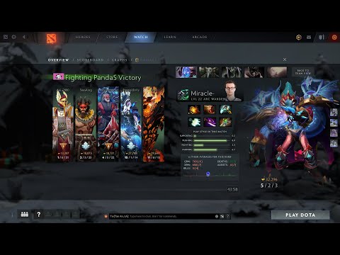 dota2carry Miracle Arc Warden - Fighting PandaS vs Nigma - WEPLAY MINOR 2020